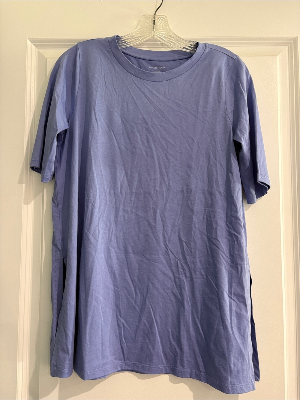 Eileen Fisher Lavender Short Sleeve Crew Tee sz XXS